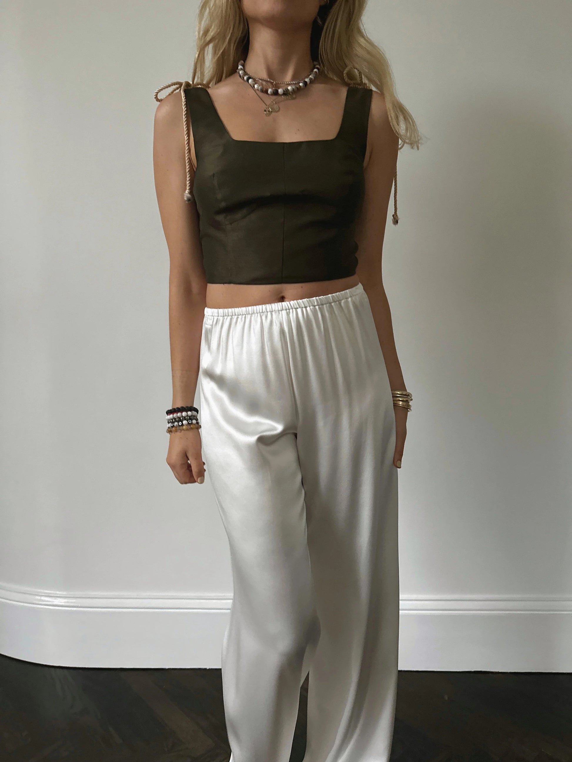 The Cool Crop Top in Kelp