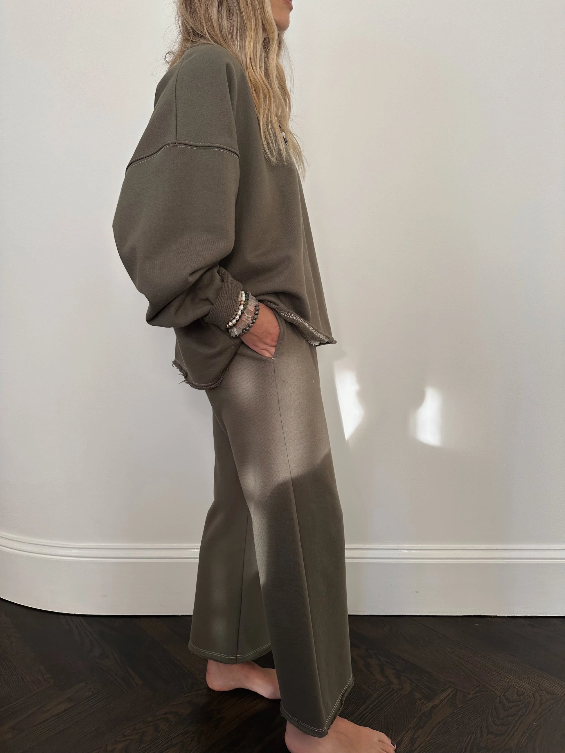 Reset Sweatshirt in Olive