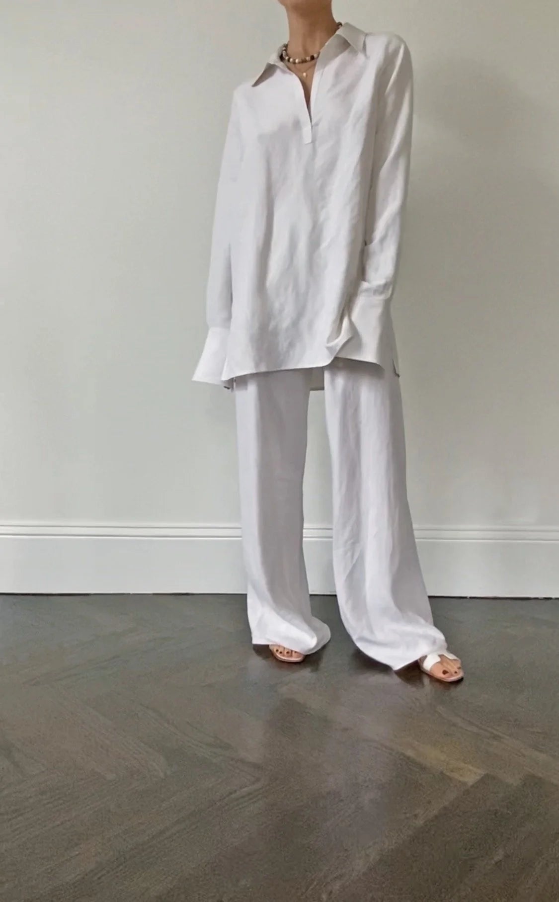 De Terre Pant in Silk Linen