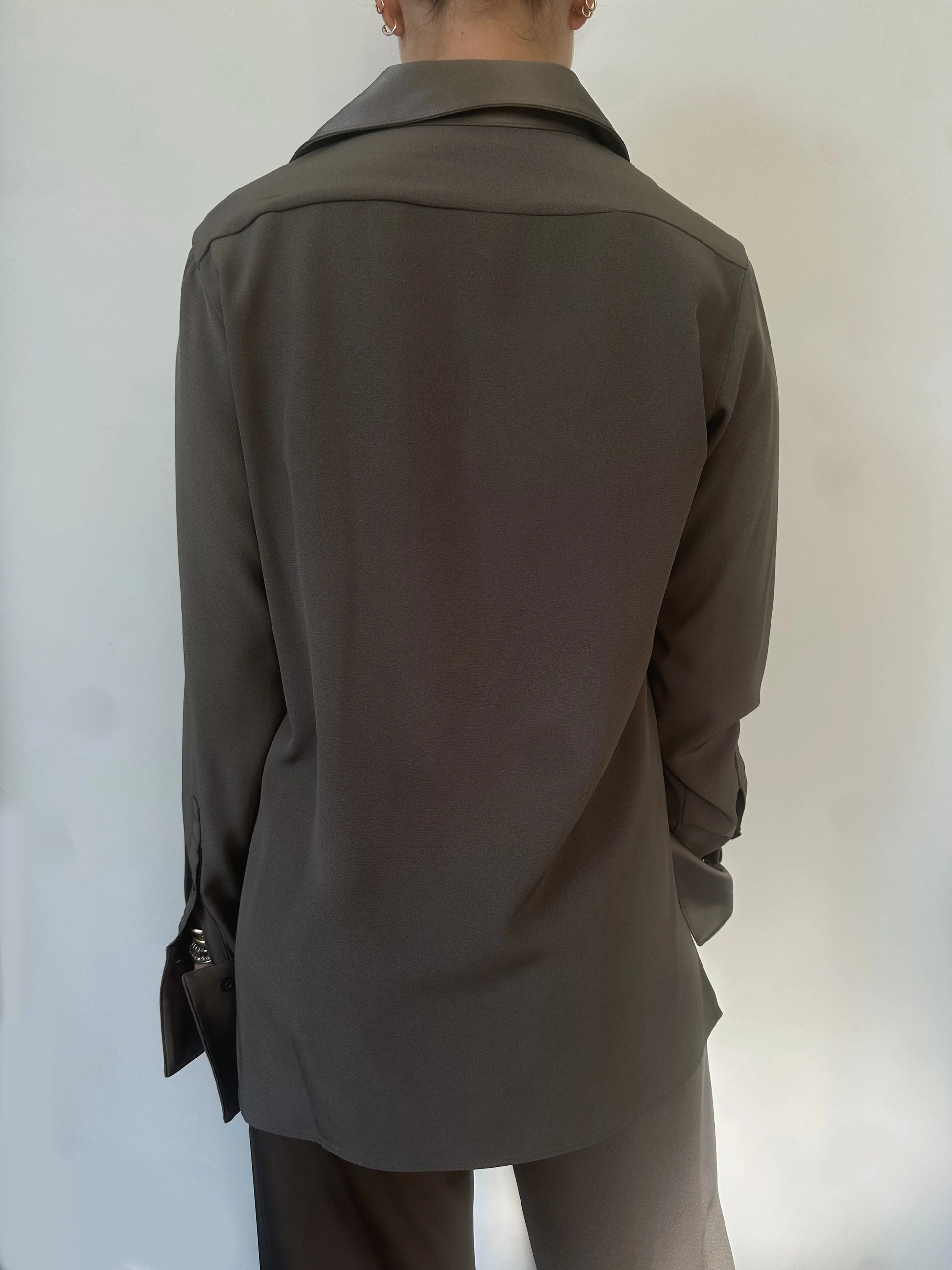 De Terre Top in Crepe Back Satin