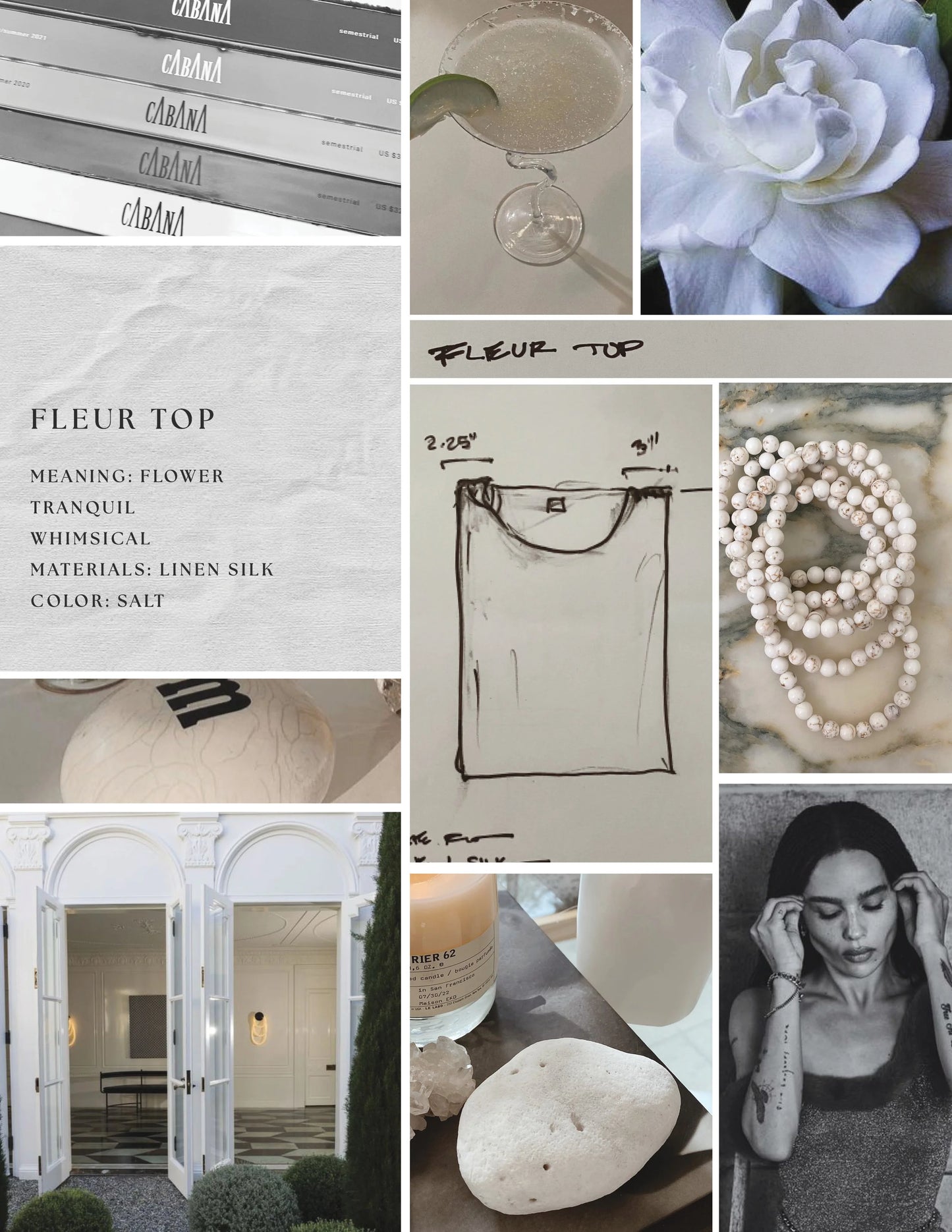 Fleur top in Silk Linen