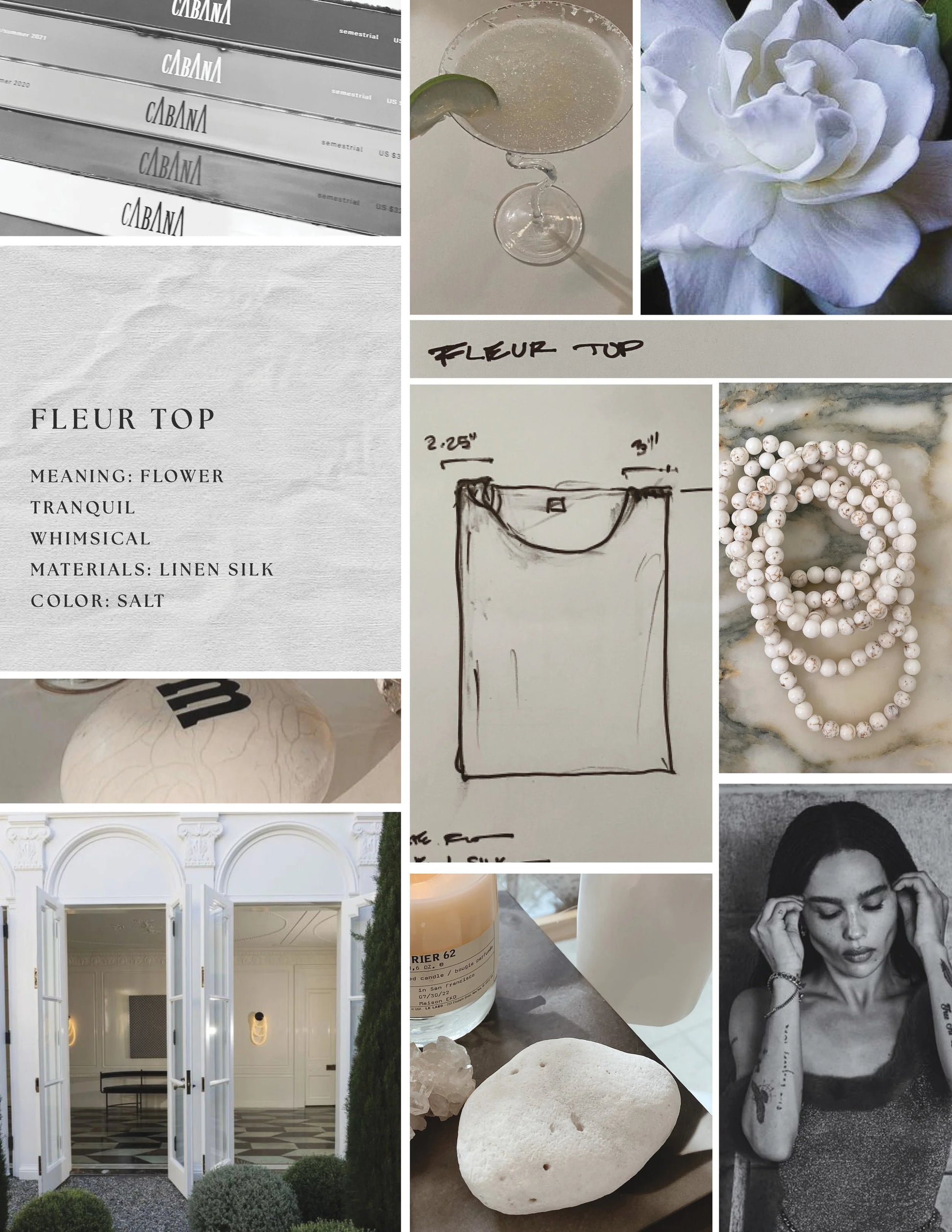 Fleur top in Silk Linen