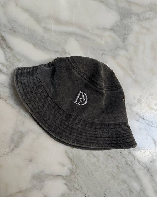 Canvas Bucket Hat in Slate