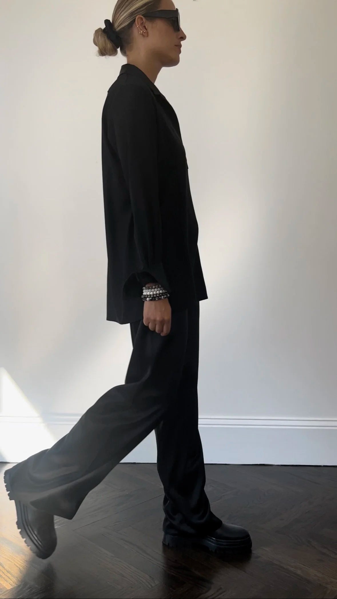 De Terre Top in Crepe Back Satin
