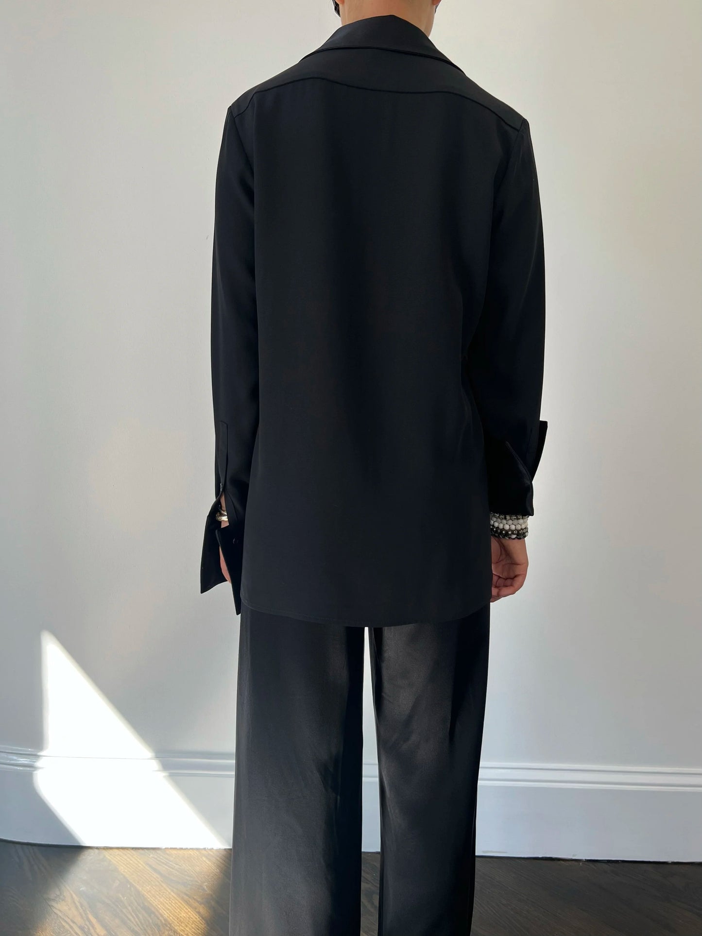 De Terre Top in Crepe Back Satin