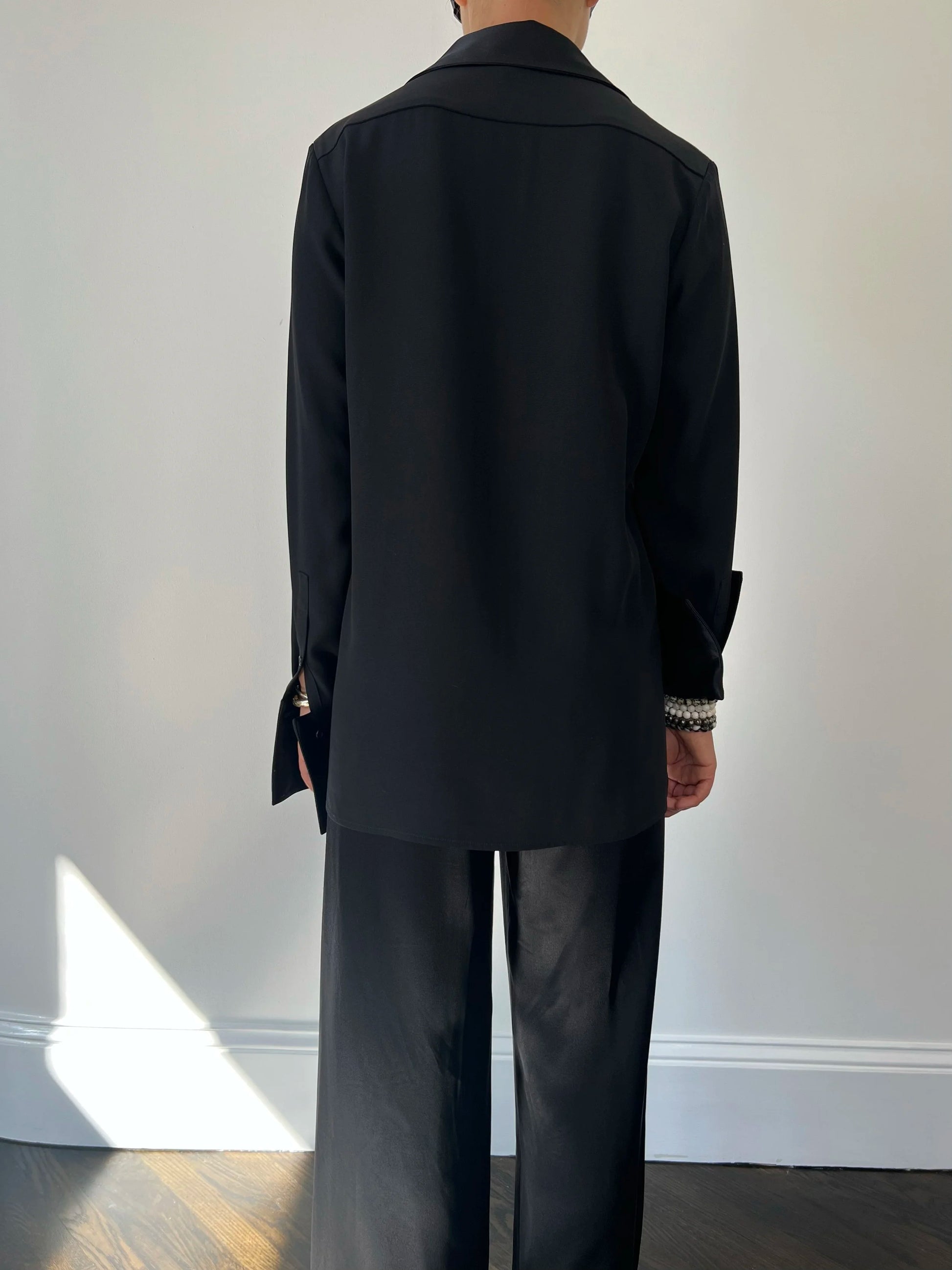 De Terre Top in Crepe Back Satin