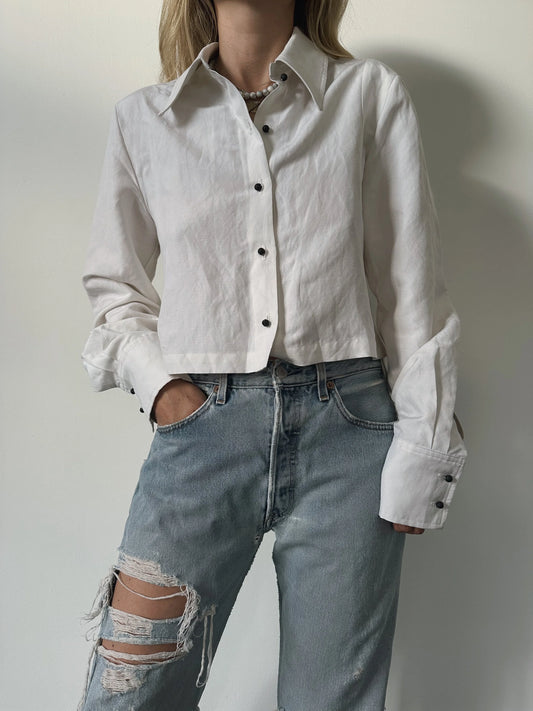 The Monday Shirt in Silk Linen